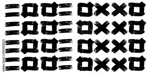 Bold black tic tac toe symbols repeated in a grid pattern