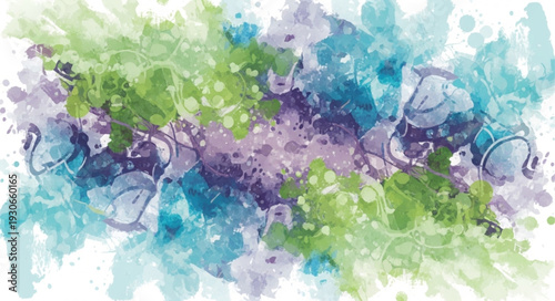 Abstract Watercolor Splatter Paint Texture Background.