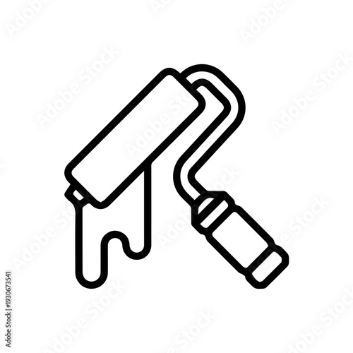 Paint Roller Vector Icon Can Be a Stock Vector 