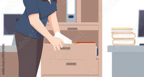 A young businessman and woman work together in a new office while a smiling couple indoors enjoys the lifestyle of moving and unpacking cardboard boxes in their house