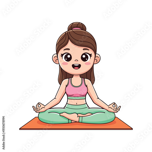 girl in yoga pose