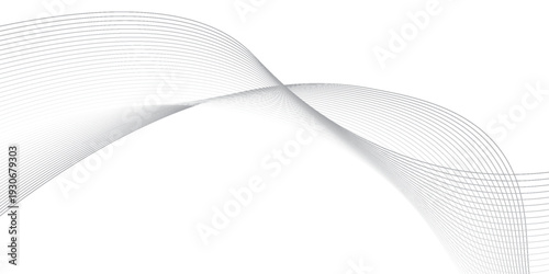 Abstract background wave lines flowing smooth curve shape mesh technology futuristic concept