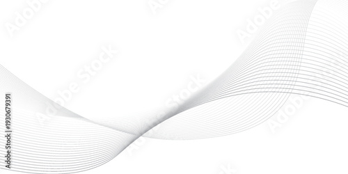Abstract background wave lines flowing smooth curve shape mesh technology futuristic concept