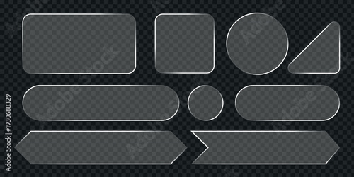 Neon glowing frames, colorful night banners, light effect, bright illuminated borders. Rounded rectangles are design elements