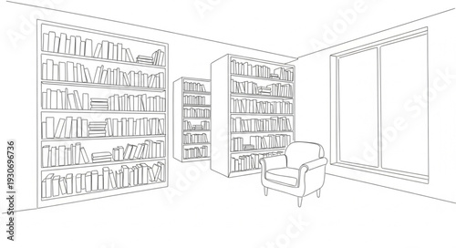 Detailed Architectural Blueprint of Room Design.