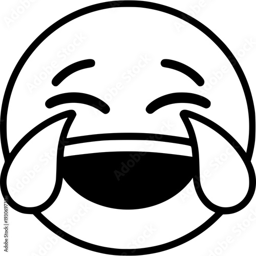 Smiley face mask with tears vector illustration 