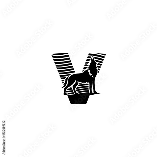Vector illustration of wolf h...