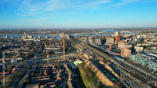 The Red Roofs of Holland: Capturing the iconic terracotta skyline of the oldest city from above.