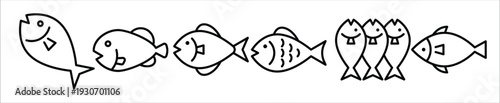  fish icon set