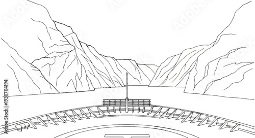 Vessel traverses a narrow strait flanked by steep, rugged cliffs under a clear sky