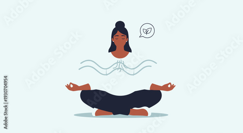 Serene Meditation Illustration