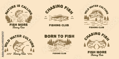 fishing Illustration vector, Perfect for t-shirt prints, posters, and other uses