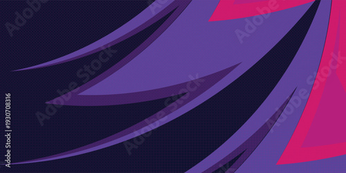 Abstract Purple and Pink Dynamic Wave Background with Geometric Pattern