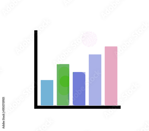 business graph with arrow