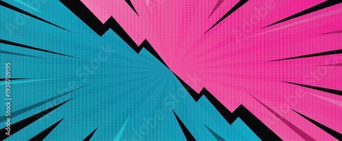 flat cartoon comic background pop art comic background