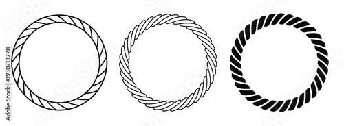  rope frame set round cord border collection circle rope