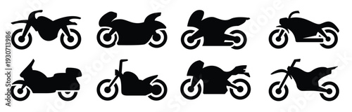 set of black icons isolated on white background on theme