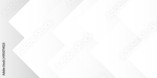 Vector Abstract geometric composition of slanted white shapes with subtle shades creating depth, reflecting minimalism, cleanliness and modernism.