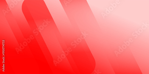 Abstract Red Gradient Background with Dynamic Diagonal Rounded Shapes. vector illustration