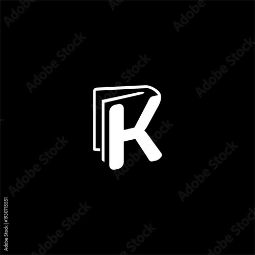 Geometric Abstract Letter K B...