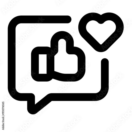 Engagement Simple Line Icon. Single icon, line vector icon