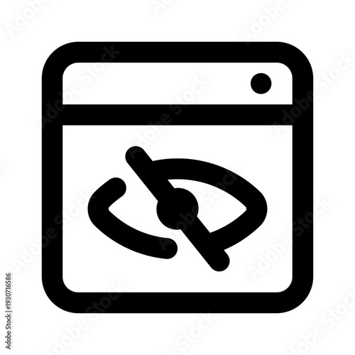 Sensitive Content Simple Line Icon. Single icon, line vector icon