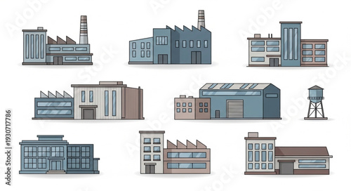 Industrial Buildings and Factories Collection.