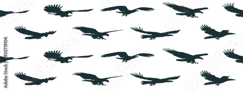 seamless background with eagles