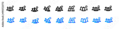 User Group Add Icons Collection
