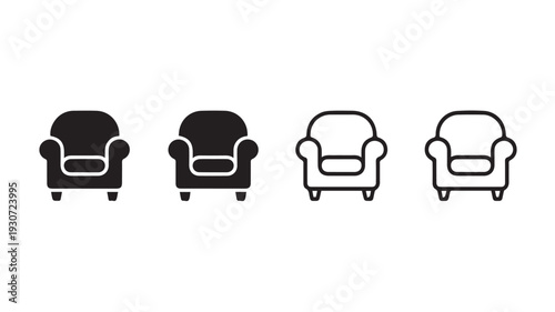 sofa icon set 