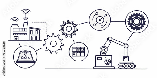 Industrial machinery and technology in modern manufacturing processes
