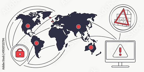 Global network of cybersecurity monitoring and alert systems for various threats.