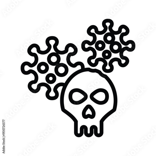 Virus Death Icon