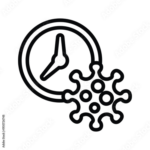 Virus Pandemic Time Icon