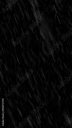 4K Realistic Rain Overlay Effect for Video Background.