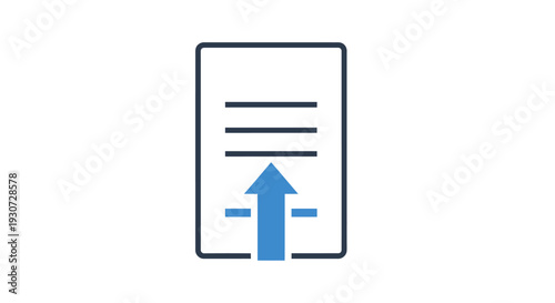 Document with blue arrow icon.