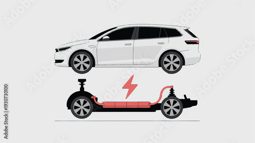 A minimalist illustration of a disassembled electric vehicle concept (2)_traced