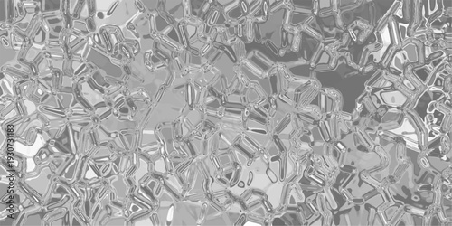 Abstract Metallic Silver Texture with Jagged Geometric Patterns and Reflective Surfaces for Industrial and Futuristic Designs