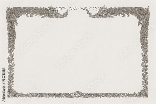 Certificate dan grade diplom karate. Old vintage diplom paper, with frame texture background art design.