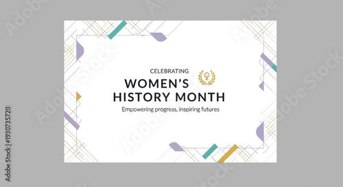 Elegant Design for Celebrating Women s History Month Banner Template