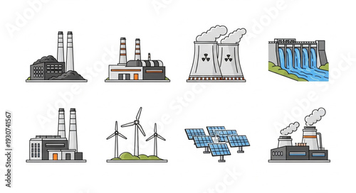 Industrial Factory Buildings and Equipment.