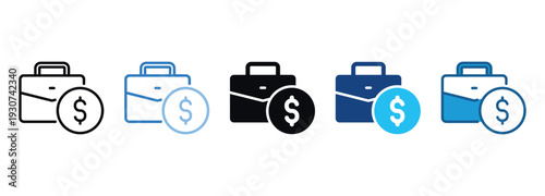 Portfolio Icon Set Multiple Style Of
