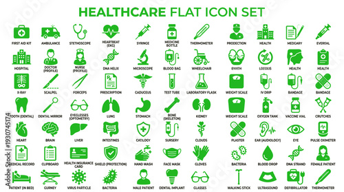 healthcare, medical, hospital, clinic, doctor, nurse, medicine, health, healthcare icon, medical icon, flat icon, icon set, medical set, healthcare set, medical symbols, first aid, stethoscope, syring