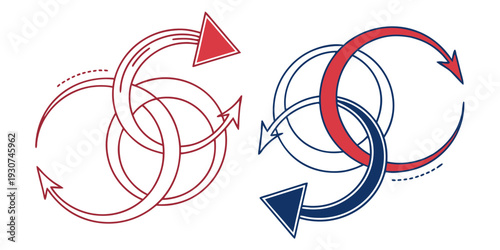 A visual representation of complex interconnected systems and processes