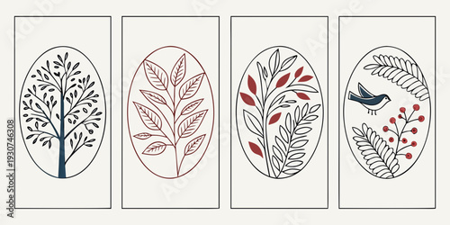 Four distinct brain illustrations showcasing varying levels of neural activity and connectivity