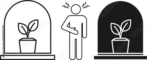 Contrasting environments for plant growth
