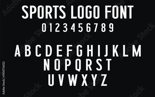 Modern Narrow Sans Serif Font for Varsity Sports Design