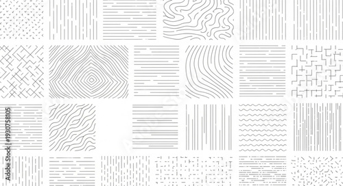 Collection of Abstract Line Patterns and Textures.