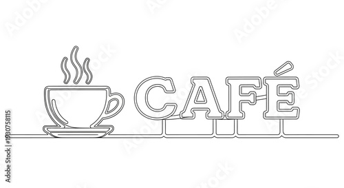 Steaming hot coffee cup icon.