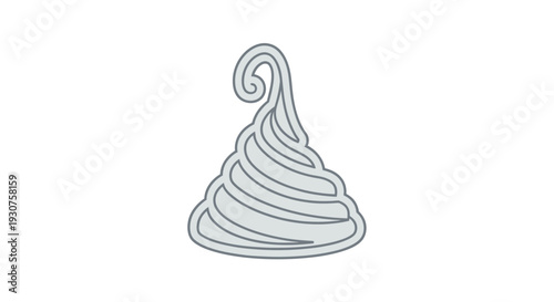 Pile of poop isolated on white.